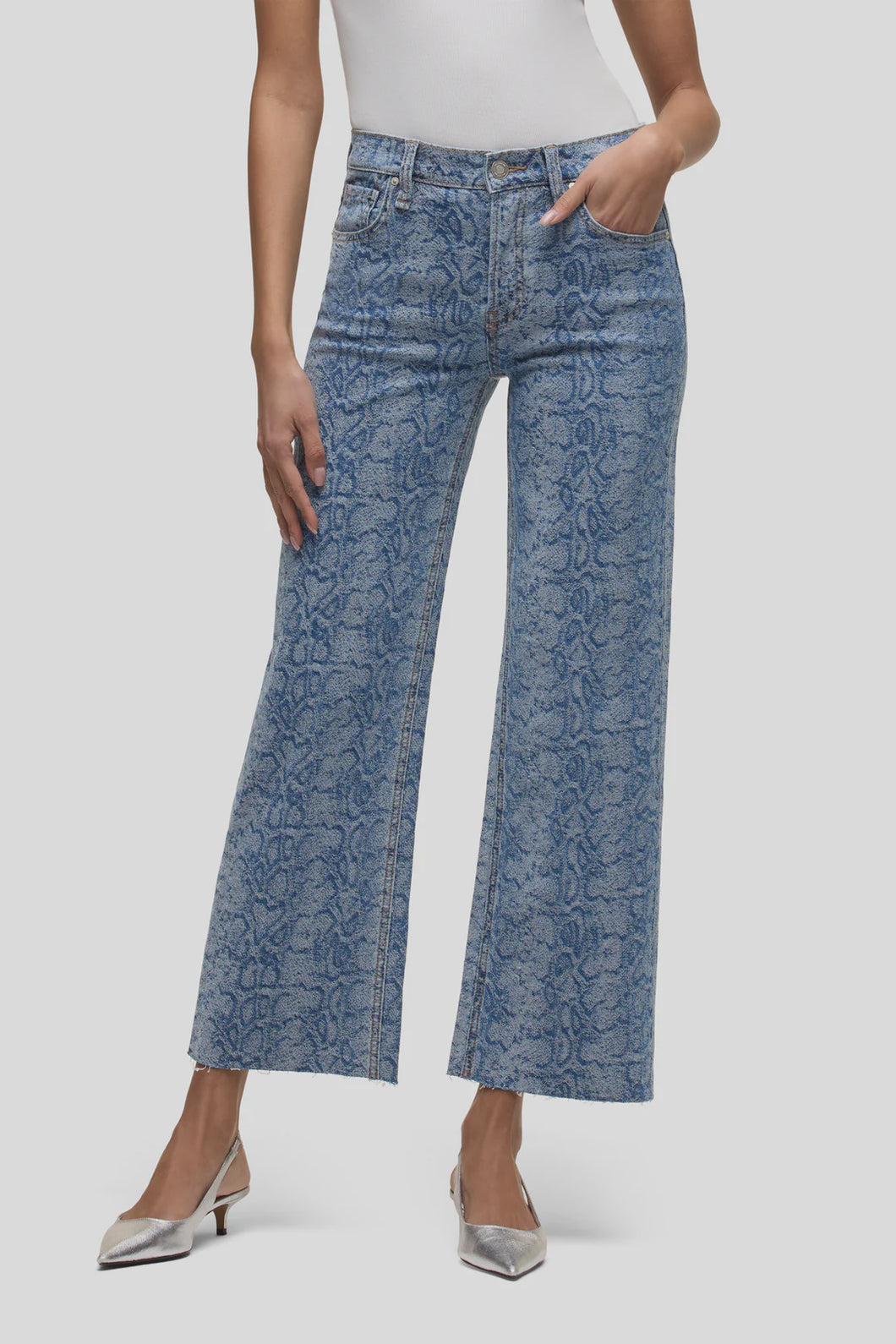 Hudson Summer Rosie High Rise Wide Leg Ankle