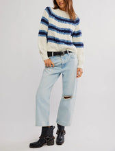 Load image into Gallery viewer, Free People Frankie Cable Striped Pullover
