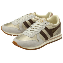 Load image into Gallery viewer, Gola Women&#39;s Daytona Blaze Sneakers / Gold/Dark Brown/Cameo
