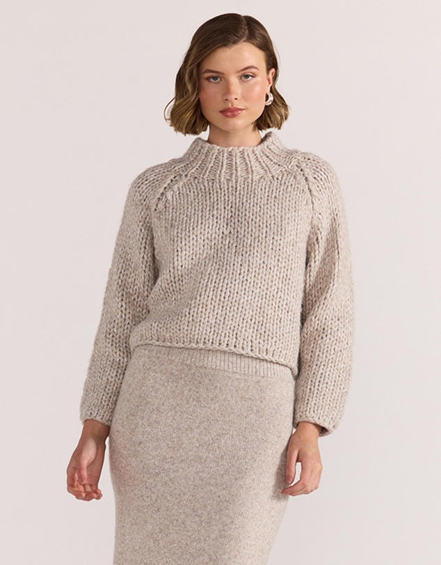 Staple The Label Nadia Chunky Jumper / Oat