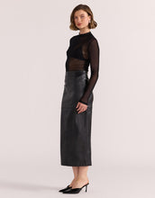 Load image into Gallery viewer, Staple The Label Kaia Spot Mesh Top / Black
