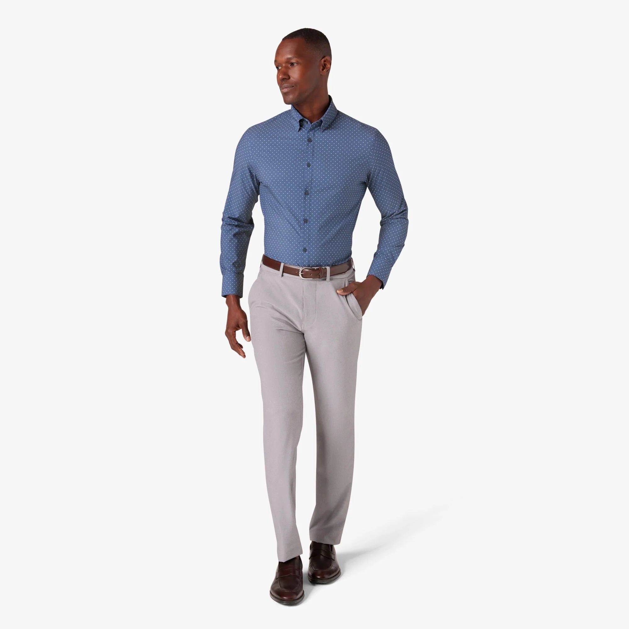 mizzen main leeward dress shirt Mizzen+Main Leeward Long Sleeve Dress Shirt / Coastal Jford Double Dia –  Posh Boutique Nashville