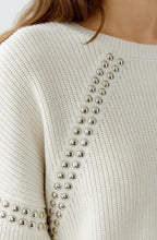 Load image into Gallery viewer, OUI Studded Knit Pullover
