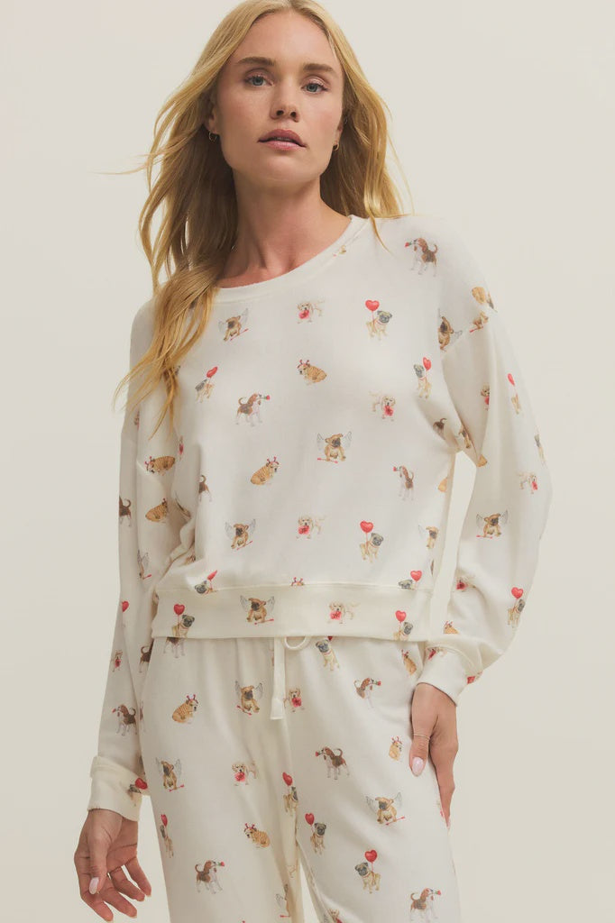 Z Supply Bisous Love Pup Top