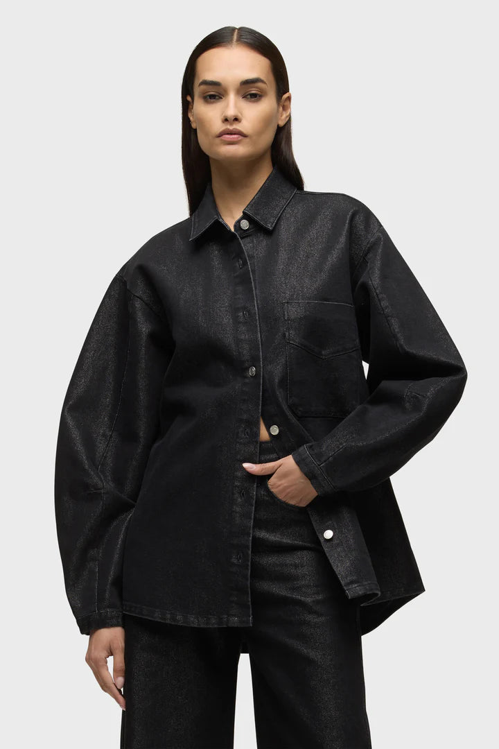 Hudson Barrel Sleeve Shacket