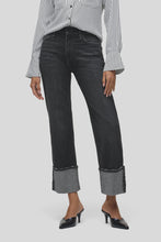 Load image into Gallery viewer, Hudson Remi High-Rise Ankle W/ Wide Cuff / Washed Black
