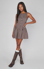 Load image into Gallery viewer, Mumu Meester Mini Dress / Saddle Plaid
