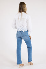 Load image into Gallery viewer, Greylin Finley Embroidered Hem Button Up Shirt
