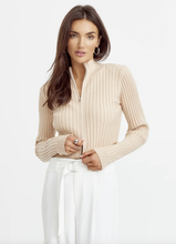 Load image into Gallery viewer, Greylin Val Zip Front Knit Top
