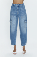 Load image into Gallery viewer, Pistola Josephine High Rise Tapered Cargo Jean
